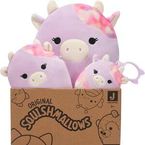 Squishmallows Original Suri Sunset Cow 3 Pack Official Jazwares Plush 3.5,5,8 in